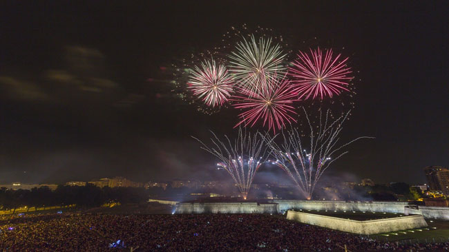 Fireworks are one of the most anticipated events every night.