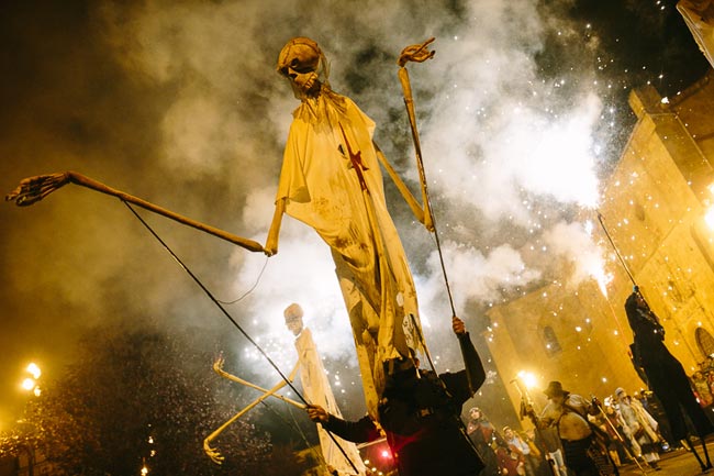 Moment of the Parade of the Souls in Soria