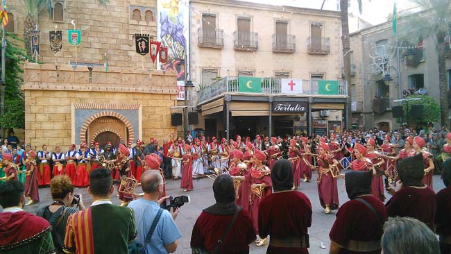 Moors and Christians parades through the streets of Crevillente