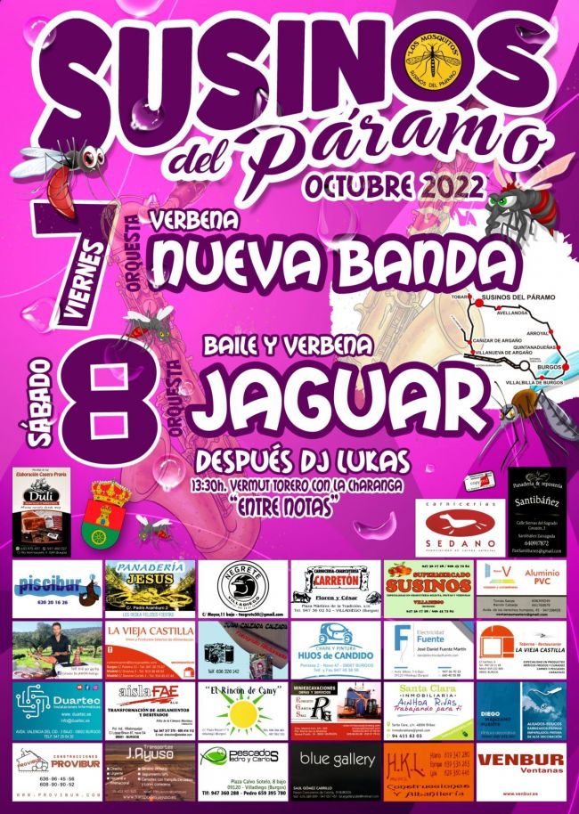 Programa de Fiestas Patronales de Susinos del Páramo Programa de Fiestas Patronales de Susinos del Páramo