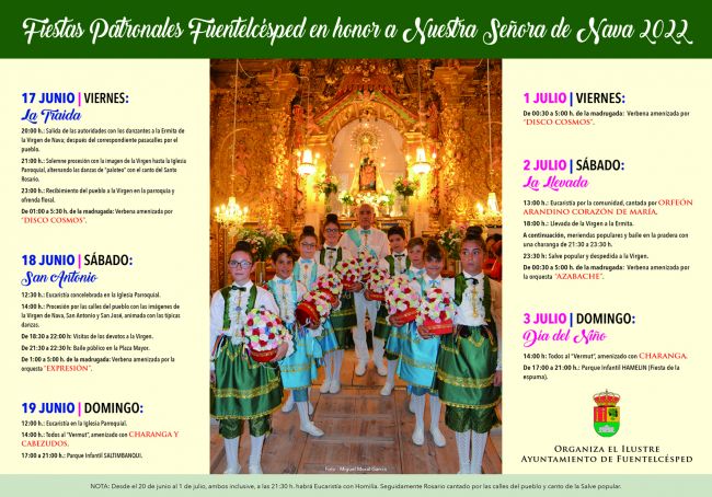 Programa de Fiestas patronales en honor a Nuestra Señora de Nava - La Llevada Programa de Fiestas patronales en honor a Nuestra Señora de Nava - La Llevada