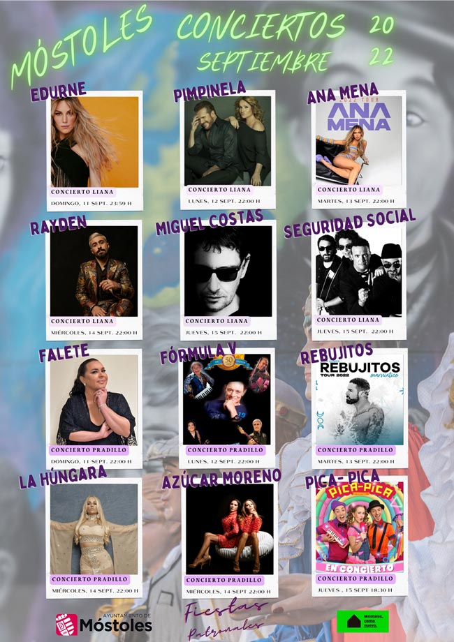 Programa de Fiestas Patronales de Móstoles Programa de Fiestas Patronales de Móstoles