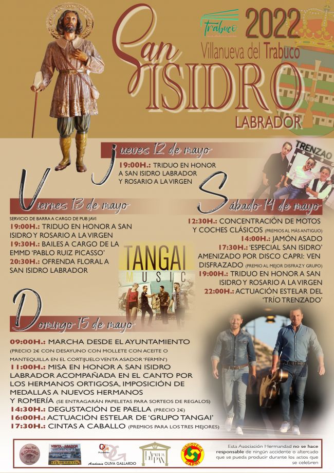 Programa de San Isidro Labrador en Villanueva del Trabuco Programa de San Isidro Labrador en Villanueva del Trabuco