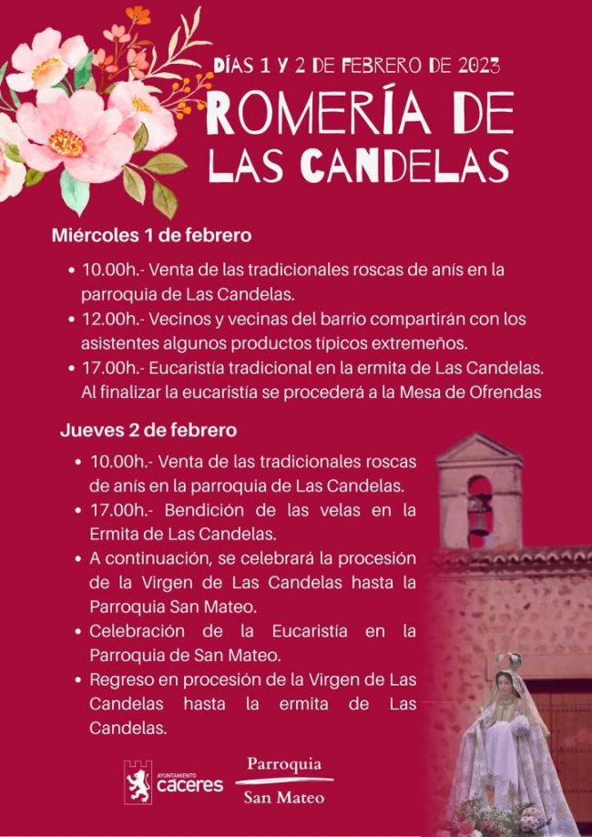 Program of Pilgrimage of Las Candelas and San Blas in Cáceres Program of Pilgrimage of Las Candelas and San Blas in Cáceres