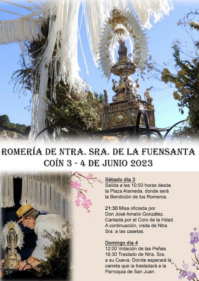 Programa de Romería en honor a Ntra. Sra. de la Fuensanta Programa de Romería en honor a Ntra. Sra. de la Fuensanta