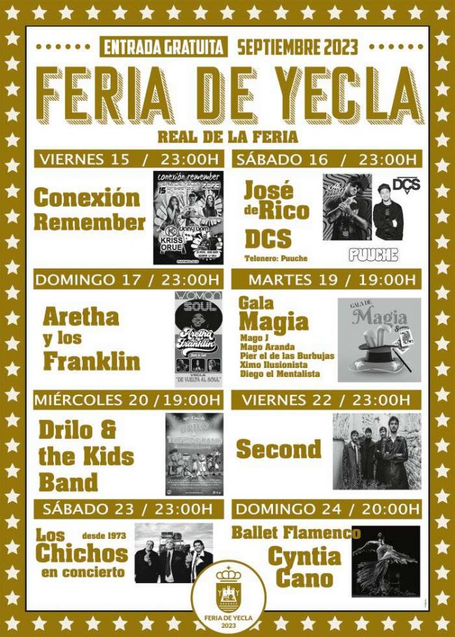 Programa de Feria de Yecla Programa de Feria de Yecla