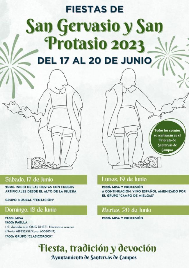 Programa de San Gervasio y San Protasio en Santervás de Campos Programa de San Gervasio y San Protasio en Santervás de Campos
