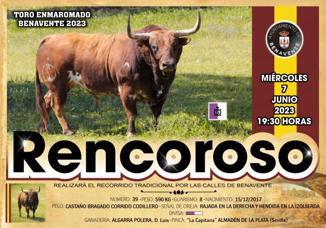 Program of Festivities of the Toro Enmaromado in Benavente Program of Festivities of the Toro Enmaromado in Benavente
